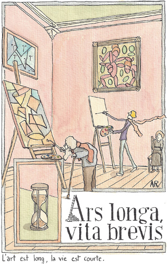 Vita brevis ars longa примеры использования about art: La Spatule