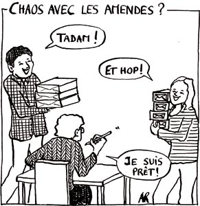 Chaos avec le amendes