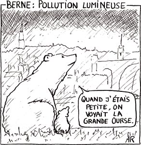 Courrier de Berne, pollution lumineuse