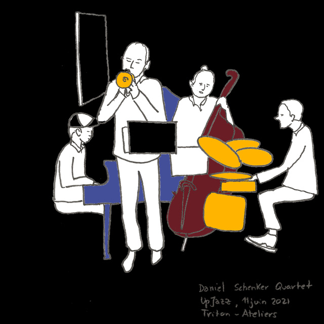 Dessin Upjazz Daniel Schenker Quartet