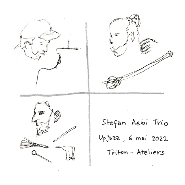Dessin Upjazz Stefan Aebi trio