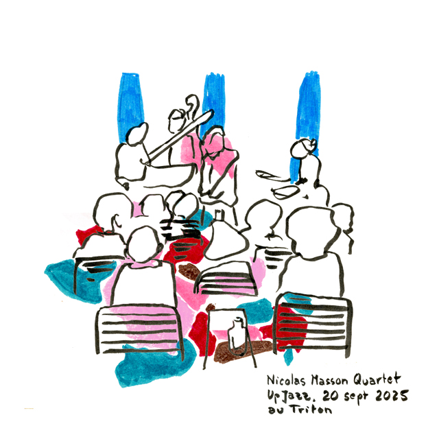 Dessin Upjazz Nicolas Masson Quartet